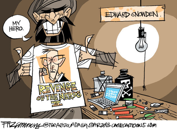 Daily Fitz Cartoon: Snowden
